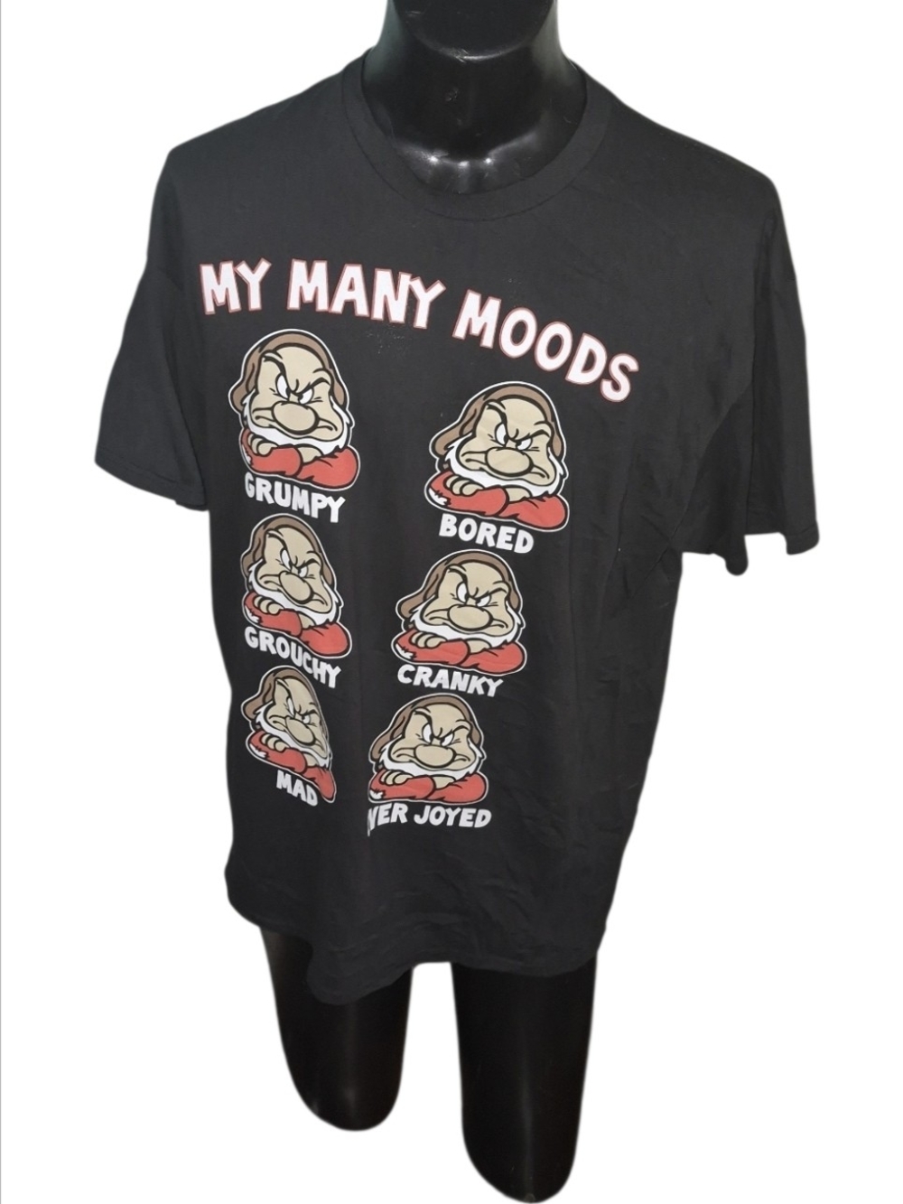 Disney Grumpy Snow White “My Many Moods” Tee XL  Shirt